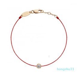 Wholesale-Red Thread Redline Bracelets For Women String 316L Stainless Steel Women Bracelet Plum Flower Red Rope Bracelet