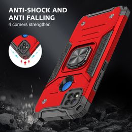 Magnetic Metal Armour Cover,Shockproof Cases For Xiaomi Redmi 9c NFC Finger Ring Holder,Back Protective Cover For Xiaomi Redmi 9c