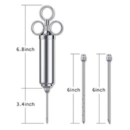 stainless steel Turkey barbecue seasoning syringe needle food needle Tools