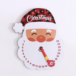 Christmas Decorations Ornaments Xmas Decor Wooden Home Decoration Advent Calendar Santa Claus Year Countdown