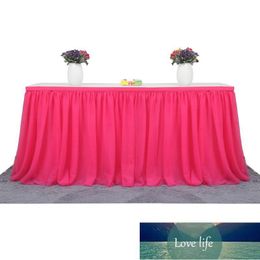 Table Skirt 183 X 77 Cm Tutu Tulle Tableware Cloth Wedding Party Baby Shower Home Decor Skirting Birthday Factory price expert design Quality Latest Style Original