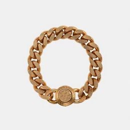 medusa Big golden chain bracelet 18K gold plated brass Luxury brand for man woman high quality designer bangles classic style link Premium gifts