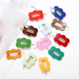 Baby Square Shape Acrylic Hairpins Alligator clip Hair Clips Girls Kids Frog Clips Barrettes Kids Hair Accessories