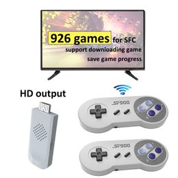 Wirelss HD Video Game Console Can Store 926 Classic Nostalgic Host SFC Home TV Mini Retro Portable Games Players With Wireless Gamepad Support TF Card Expansion