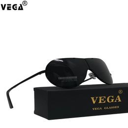 Солнцезащитные очки Vega Eyeware Aviation Мужчины Женщины негабаритные Безрамные Складные Очки Лагер Складной Big Moto Goggles 8487