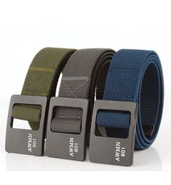 Men Belt Unisex Army Tactical Waist Belts Jeans Male Casual Luxury Canvas Webbing Waistband Ceinture Femme