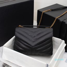 2021 bags shoulder Bag Ladies luxury Crossbody Gold and sliver chain Fashion genuine leather high-capacity multi-style With the origi