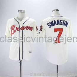 Embroidery Dansby Swanson american baseball famous jersey Stitched Men Women Youth baseball Jersey Size XS-6XL