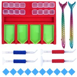 Diamond Painting Tray Organiser Holder Point Drill Pen Kits DIY Craft Tools Cross Stitch Embroidery Accessories Diamond Art