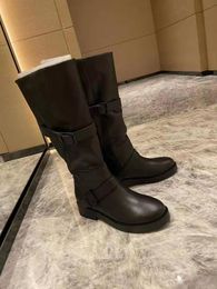 Botas Negras De Cuero Hasta La Rodilla Oferta Online | DHgate.com