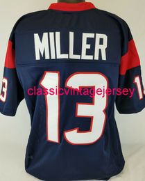 Men Women Youth Braxton Miller Custom Sewn Blue Football Jersey XS-5XL 6XL