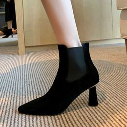 ALLBITEFO sexy high heels genuine leather party women boots thin heels office ladies shoes women high heel shoes women heels 210611