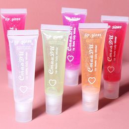 CmaaDu 6 Colours Pure Transparent Moisturising Lip gloss Balm Glaze Long Lasting Waterproof lipstick cream Makeup Primer 120pcs/lot DHL