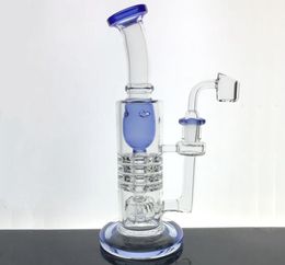 9.5 inches hookahs matrix tiktok hot glass bong incycler oil rig dab rigs thick smoking water pipe 14.4mm joint quartz banger bowl bubbler