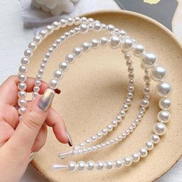 Womens Simple Pearls Headband All-match bands Wedding Hair Hoop Bundle Girls hair Accessories diademas para el pelo mujer