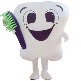 White Teeth Mascot Costumes Halloween Fancy Party Dress Cartoon Character Carnival Xmas Easter Advertising Birthday Party Costume Outfit