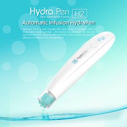 Hydra Pen H2 Skin Microneedle Dermapen Auto Serum Applicator Medical Clinics Dr. Mico Needling Aqua Skin Tool with 50pcs Cartridges