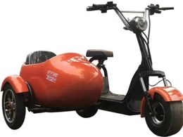 Retro side bucket adult electric scooter with seat supports forward/backward high-power motor riding motorcycle