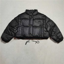 autumn and winter stand collar 90% white duck down jacket short thick fashion solid color women 211018