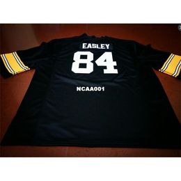 Cheap 001 Black white #84 Nick Easley Iowa Hawkeyes Alumni College Jersey S-4XLor custom any name or number jersey