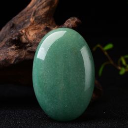-Natural Verde Aventurina Palm Stone Quartzo Cura Cristal Massagem Mão-polida Meditação Reiki Stone