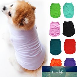 Summer Solid Color Dog Shirt Cheap Dog Clothes For Small Dogs T-shirt Cute Puppy Vest Pet Clothes Small Medium Dogs Vest