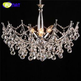 Chandeliers FUMAT K9 Chandelier Crystals Ceiling Modern Pendant Lights Kitchen Island LED E14 Bedroom Lamp