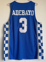 Cheap wholesale Bam Adebayo Jersey Kentucky Wildcats Blue White Sewn Customise any name number MEN WOMEN YOUTH basketball jersey