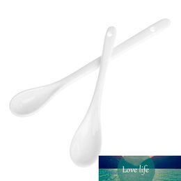 Elegant Long-short Pure White Porcelain Spoons Mini Kitchen Porcelain Ceramic Tea Coffee Sugar Dessert Spoons