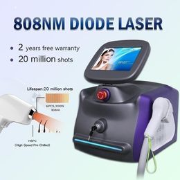 Portable Triple Wavelengths 1064nm 755nm 808nm Diode Laser Hair Removal 300w Painless Machine