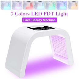 7 Colors PDT LED Face Photodynamic Photon Light Therapy Mask Skin Tightening Beauty Machine Facial Anti-Aging For Back Acne