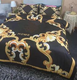 -Designer 4 stücke Bettwäsche Sets Baumwolle gewebt Queen Size Europäischen Stil Steppdecke Kissenbezug Bettwäsche Bettdecke Bettdecke Bettdecken