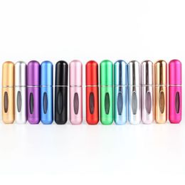 5ml Perfume Spray Bottle Portable Refillable Glass Packing Bottles Empty Cosmetic Containers Travel Aluminum Atomizer V1 1965 Y2