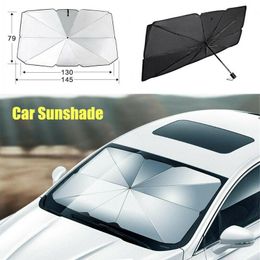 Car Sunshade Foldable Windshield Cover Auto Anti-UV Sun Visor Universal Front Rear Window Shade Interior Accessories