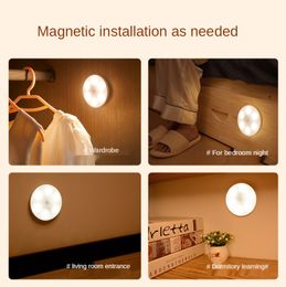 LED Bewegungssensor Light Pir Ultra Slim USB Wiederaufladbare Schlafzimmer Wandleuchte Treppengang Garderobe Kabinett Nachtlampe Geschenk