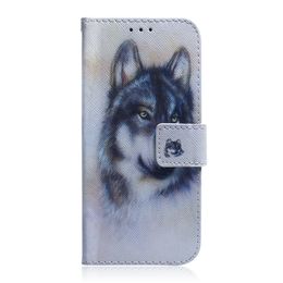 Cartoon Leather Wallet Cases For Sony Xperia 10 III 5 1 L4 Moto G G200 G51 G71 G31 G41 G Power 2022 E20 Flower Lion Panda Dog Wolf Tiger Cat Owl Animal Cute Flip Cover Pouch