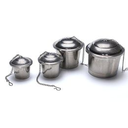 Seasoning bag tea infuser 304 stainless steel basket with cap hot pot cooking soup stew teapot mesh Philtre RRE10242