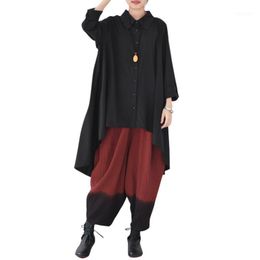 Blusas largas con cuello vuelto para mujer, camisas informales holgadas a  rayas, abrigo cálido de terciopelo para primavera y otoño, invierno|Blusas  y camisas| - AliExpress