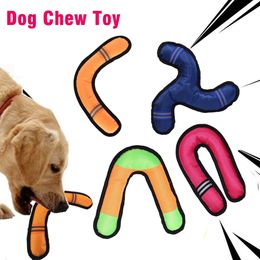 Pet Dog Chew Toy Training Interactive Throwing Sounding Darts Boomerang Reflective Oxford Molar Teether Bite Resistant Pet Supplies YL0271