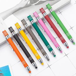 Ballpoint Pens Touch Screen Pen Wholesale Press Aluminum 11 PCS Handwriting School Accessories Supplies