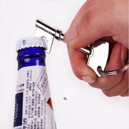 Key Portable Bottle Opener Beer Bottle Can Opener Hangings Ring Keychain Tool RRB13707