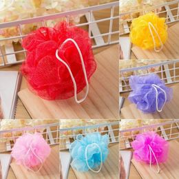 Pure Colour Bath Ball Bath Net Comfortable Multi Bubble Bath Flower Massage Cleanser Bathroom Products 150pcs T500494