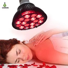 Red Light Therapy 660nm 850nm 36W 18LEDs Near Infrared Lamp Therapy with Socket for Home Use LED Infrared Bulb Therapy