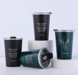 The latest 12oz stainless steel coffee cup mug, cone-shaped thermos cups with lid and curling edge, a variety of Colours styles to choose from, support for Customised logos