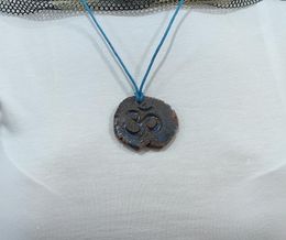 Unique Earthenware Om Necklace Handmade Set2