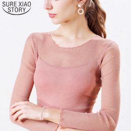 Casual Women Tops and Blouse Pink Tops Blusas Mujer De Moda Ladies Blouse Women Solid Long Sleeve Blouse 5904 50 210527