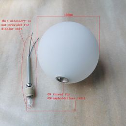 Lamp Covers & Shades White Globe G9 Glass Shade With Thread,D8cm D10cm D12cm D15cm Screw In Cover For Parts And Accessories