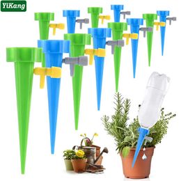 36/24/12 PCS Auto Drip Irrigation Watering System Dripper Spike Kits Garden Household Plant Flower Automatic Waterer Tools 210610