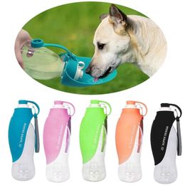 Portable Pet Dog Water Bottle Drinking Bowls For Small Large Dogs Feeding Water Dispenser Cat Bowl Pet Travel Cups#g30 Y200922