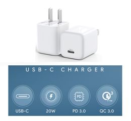 Cell phone chargers USB C 20W Fast Charger Mini Wall Chargers Block